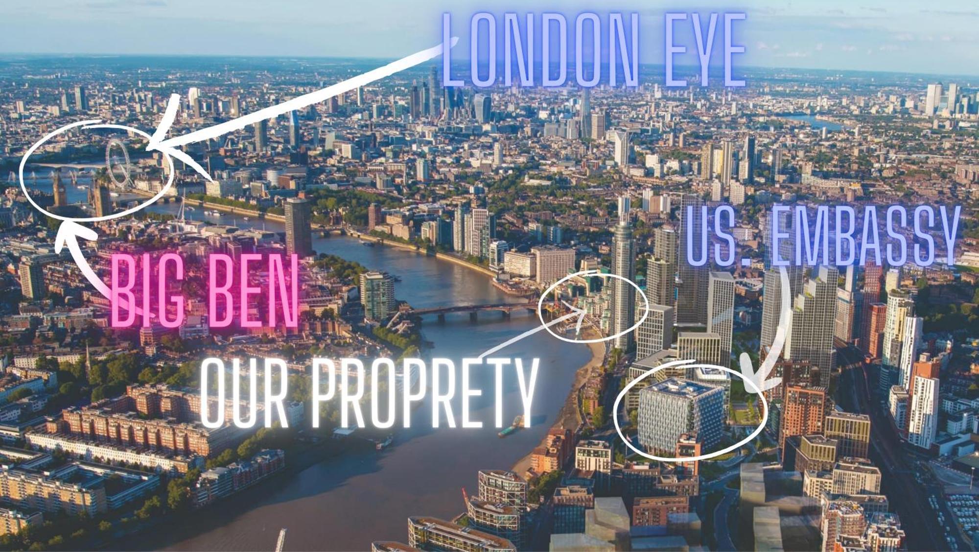 2 Bedroom Us Embassy Eye And Riverside View Panoramic Balcony * Londra